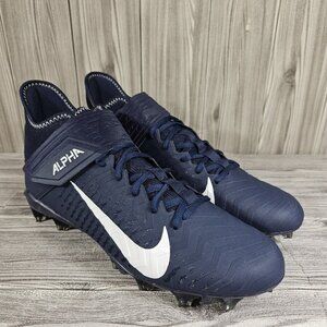Nike Alpha Menace Pro 2 Football Cleats Navy Blue - BV3945-404 - Men's Size 12.5
